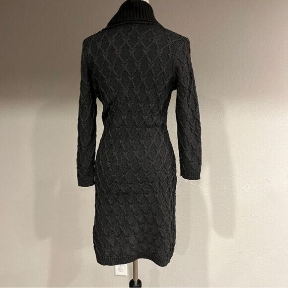 Calvin Klein charcoal grey v-neck sweater dress size Small - Picture 6 of 12